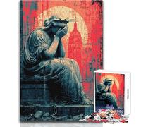 Rompecabezas de 1000 Piezas para Adultos, diseño de la Estatua de la Libertad Envejecida, Ideal para Parejas, Regalo práctico para Mujeres y Hombres (tamaño 38x52cm)