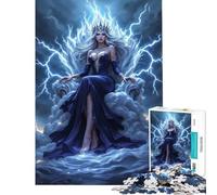 Rompecabezas de 1000 Piezas para Adultos diseño de la Reina del Rayo Juego práctico Juguete Intelectual Obra de Arte Regalo de cumpleaños (tamaño 38x52cm)
