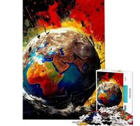 Rompecabezas de 1000 Piezas para Adultos diseño de la Tierra frágil Ideal para Relajarse aliviar el estrés y divertirse en casa (tamaño 50x75cm)