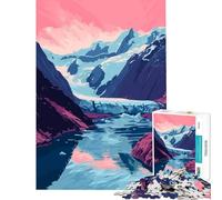 Rompecabezas de 1000 Piezas para Adultos diseño de Lago de Alaska Naturaleza Arte Juegos relajantes desafío para la Inteligencia Cerebral Juguetes adictivos Regalos de cumpleaños para la diversión