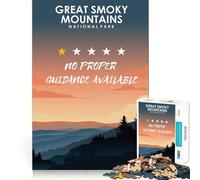 Rompecabezas de 1000 Piezas para Adultos, diseño de Las Montañas Humeantes Juego Divertido para desarrollar la Mente y el Pensamiento Ideal para el Tiempo Libre y para Celebrar cumpleaños (50x75cm)