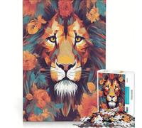 Rompecabezas de 1000 Piezas para Adultos, diseño de Leo, Ideal para Relajarse, Decorar el hogar o como Regalo para Toda la Familia 38x52cm