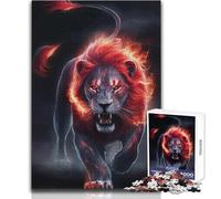 Rompecabezas de 1000 Piezas para Adultos, diseño de león Agresivo y Enojado, Ideal para familias, Juegos y análisis lógicos, Juguetes antiestrés 38x26cm