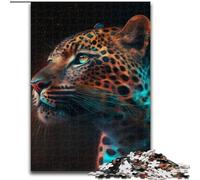 Rompecabezas de 1000 Piezas para Adultos, diseño de Leopardo de fantasía, difícil de superar, tamaño 50x75cm, Ideal para Halloween, Navidad y cumpleaños.