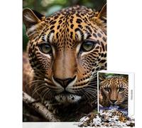 Rompecabezas de 1000 Piezas para Adultos diseño de Leopardo Enojado Juguete Educativo Regalo de cumpleaños Juego Educativo difícil y desafiante tamaño 38x52cm