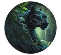 Rompecabezas de 1000 Piezas para Adultos, diseño de Leopardo Negro, Ideal para Decorar el hogar y Jugar con la Mente para Adolescentes (tamaño 67,5 x 67,5 cm)