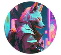 Rompecabezas de 1000 Piezas para Adultos, diseño de Lobo mecánico. Un desafiante Rompecabezas para Adolescentes, Ideal para una Noche de Juegos en Familia (67,5 x 67,5 cm).