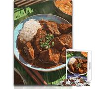 Rompecabezas de 1000 Piezas para Adultos, diseño de Loco Moco, Plato de Almuerzo, ilustración, Juguetes, Juegos educativos, decoración, Ideas de Regalo, tamaño 50x75cm