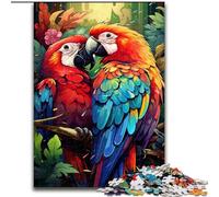Rompecabezas de 1000 Piezas para Adultos, diseño de Loro de Madera, Ideal para niños a Partir de 14 años, 50x75cm, cumpleaños