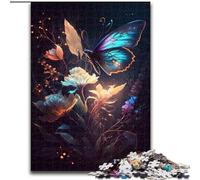 Rompecabezas de 1000 Piezas para Adultos, diseño de Mariposa, de Madera Un Regalo Ideal para la diversión Familiar de 50x75cm para Fiestas, cumpleaños y Noches de Juegos en Familia