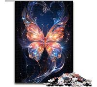 Rompecabezas de 1000 Piezas para Adultos, diseño de Mariposa de Otro Universo, Hecho de cartón, Juego Familiar Interactivo, decoración del hogar, Regalo de desafío Mental, 1000 Piezas(26x38cm)