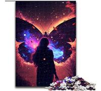 Rompecabezas de 1000 Piezas para Adultos, diseño de Mariposa mágica de Madera, decoración del hogar 50x75cm, Ideal para Adolescentes