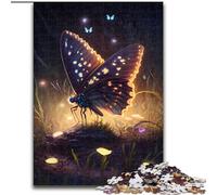 Rompecabezas de 1000 Piezas para Adultos, diseño de Mariposas de Madera, decoración para el hogar 50x75cm, Ideal para Adultos y familias