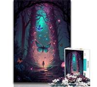 Rompecabezas de 1000 Piezas para Adultos diseño de Mariposas místicas Ideal para Adolescentes Regalo de cumpleaños decoración de Pared para Mayores de 14 años 75x50cm