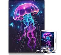 Rompecabezas de 1000 Piezas para Adultos, diseño de Medusas Vibrantes, Divertido y Divertido Regalos educativos para Mujeres y Hombres (tamaño 38x52cm)