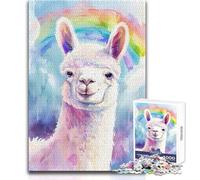 Rompecabezas de 1000 Piezas para Adultos, diseño de Meme de Alpaca, Juego Educativo, Actividades Familiares, Regalos de Amigo Secreto, tamaño 38x52cm