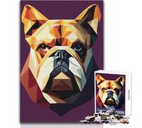 Rompecabezas de 1000 Piezas para Adultos, diseño de mi Perro Bulldog, Juguetes educativos, decoración del hogar, Regalo de cumpleaños, tamaño 38x52cm