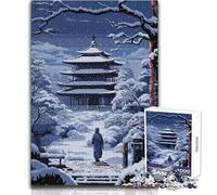 Rompecabezas de 1000 Piezas para Adultos, diseño de monasterio japonés, Pixel Art, Juego Educativo Familiar, decoración Perfecta, Regalo de cumpleaños, tamaño 38x52cm