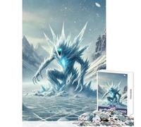 Rompecabezas de 1000 Piezas para Adultos diseño de Monstruo de Hielo en un Paisaje congelado Ideal para Decorar el hogar Regalos y Juegos relajantes desafiantes para completar Tamaño 38x52cm