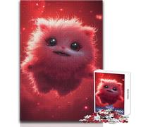 Rompecabezas de 1000 Piezas para Adultos, diseño de Monstruo Rojo Suave y Relajante, Juguete Artesanal de Corte Fino y Suave, tamaño 50x75cm