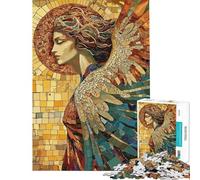 Rompecabezas de 1000 Piezas para Adultos diseño de Mosaico de ángeles Juego de ingenio patrón de ensamblaje Amigos y Familiares (tamaño 38x52cm)