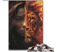 Rompecabezas de 1000 Piezas para Adultos, diseño de Mujer Leo Un desafío para Adolescentes, Ideal para una Noche de Juegos en Familia tamaño 50x75cm
