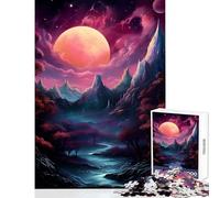 Rompecabezas de 1000 Piezas para Adultos diseño de Naturaleza y Galaxia fantasía Juguetes para Hacer tú Mismo Grandes Regalos y Juegos relajantes Que mejoran el Amor en Pareja tamaño 50x75cm