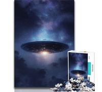 Rompecabezas de 1000 Piezas para Adultos, diseño de Nave Espacial galáctica, Ideal para Adolescentes, Juegos Familiares desafiantes, Juguetes DIY para Decorar la Pared del hogar (tamaño 38x26cm)