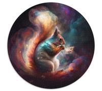 Rompecabezas de 1000 Piezas para Adultos, diseño de Nebulosa de Ardilla, Redondo, cumpleaños, desafiante Juego de ingenio, 67,5 x 67,5 cm.