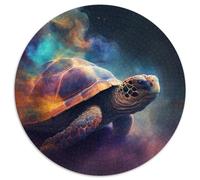 Rompecabezas de 1000 Piezas para Adultos, diseño de Nebulosa de Tortuga, Redondo, decoración del hogar, 67,5 x 67,5 cm