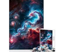 Rompecabezas de 1000 Piezas para Adultos diseño de Nebulosa dragón y Wyrm Ideal para decoración del hogar Regalos y Juegos relajantes desafiantes para completar Tamaño 38x52cm