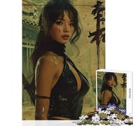 Rompecabezas de 1000 Piezas para Adultos diseño de Ninja Femenino Juguetes antiestrés Regalos para Mujeres y Hombres Juego Educativo interacción Entre Padres e Hijos tamaño 50x75cm