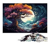 Rompecabezas de 1000 Piezas para Adultos, diseño de Noche extraña y Colorida, Ideal para Regalar, Juego Familiar, antiestrés, difícil desafío, 1000 Piezas (75 x 50 cm)