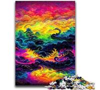 Rompecabezas de 1000 Piezas para Adultos, diseño de Nubes de dragón, desafío de Inteligencia Cerebral, Juguetes adictivos, Regalo de cumpleaños, Regalos, Arte de Pared, 50x75cm