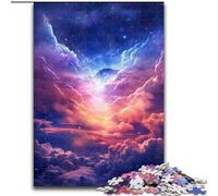Rompecabezas de 1000 Piezas para Adultos, diseño de Nubes de ensueño en Forma de corazón, Hecho de Madera Un desafío para Adolescentes, Ideal para una Noche de Juegos en Familia 1000 Piezas(50x75cm)