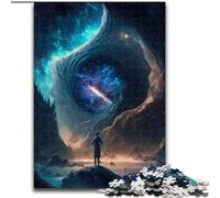 Rompecabezas de 1000 Piezas para Adultos, diseño de observador Espacial de Madera, Ideal para Decorar o como Regalo de cumpleaños, 50x75cm Un Rompecabezas desafiante y Relajante para Adolescentes