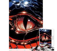 Rompecabezas de 1000 Piezas para Adultos diseño de Ojo de dragón Rojo Juguete de Primer Plano decoración de Pared Gran Regalo para Juegos Familiares Mejora el Amor Entre Parejas tamaño 50x75cm