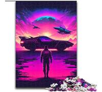 Rompecabezas de 1000 Piezas para Adultos, diseño de Ondas de síntesis, decoración para el hogar (tamaño: 26x38cm)