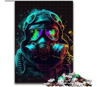 Rompecabezas de 1000 Piezas para Adultos,diseño de Operador de Traje de Peligro,desafiantes Rompecabezas para diversión Familiar, Vacaciones y Noches de Juegos interactivos,50x75cm