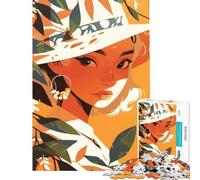 Rompecabezas de 1000 Piezas para Adultos diseño de Orange Lady Juguetes adictivos para Cultivar la Paciencia Relajarse y Mejorar la Memoria Un Regalo estupendo (tamaño 38x52cm)