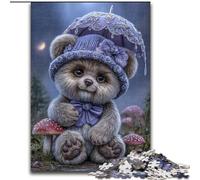 Rompecabezas de 1000 Piezas para Adultos, diseño de Osito de cartulina, desafiante Rompecabezas para Adolescentes, diversión Familiar Nocturna, tamaño 38x26cm