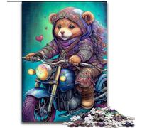 Rompecabezas de 1000 Piezas para Adultos, diseño de Oso de Madera, Halloween, Pascua y Año Nuevo 1000 Piezas(50x75cm)