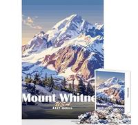 Rompecabezas de 1000 Piezas para Adultos diseño de Paisaje del Monte Whitney Juguete para decoración de Pared Regalo de cumpleaños Juego práctico Que Mejora el Amor Entre Parejas tamaño 50x75cm