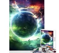 Rompecabezas de 1000 Piezas para Adultos diseño de Paisaje Espacial Abstracto Juguetes de Bricolaje Regalo Divertido Juegos Familiares con Piezas de Formas aleatorias Totalmente entrelazadas 38x52cm