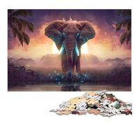Rompecabezas de 1000 Piezas para Adultos diseño de Paisaje Surrealista de fantasía para Juego Educativo desafío Juguete Obra de Arte Regalo 1000 Piezas (38 x 26 cm)