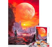Rompecabezas de 1000 Piezas para Adultos diseño de Paisaje Urbano postapocalíptico decoración del hogar Juguetes Obras de Arte Regalo Juego práctico desafiante para completar tamaño 50x75cm