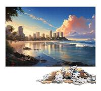 Rompecabezas de 1000 Piezas para Adultos diseño de paisajes Coloridos decoración del hogar y Adolescentes de 14 años en adelante 1000 Piezas (75 x 50 cm)
