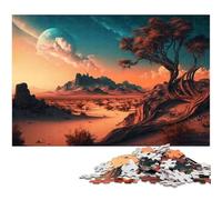 Rompecabezas de 1000 Piezas para Adultos diseño de paisajes de fantasía de Papel para decoración del hogar (38 x 26 cm)
