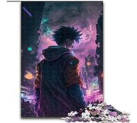 Rompecabezas de 1000 Piezas para Adultos, diseño de paisajes de neón 50x75cm, Ideal para decoración del hogar, Regalo Ideal de Navidad y Año Nuevo para Adolescentes.