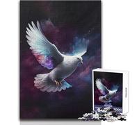 Rompecabezas de 1000 Piezas para Adultos, diseño de Paloma Espacial, para Disfrutar de un Ambiente Relajado y Tranquilo, con Ajuste Estable y Corte preciso, tamaño del Juguete: 38x52cm